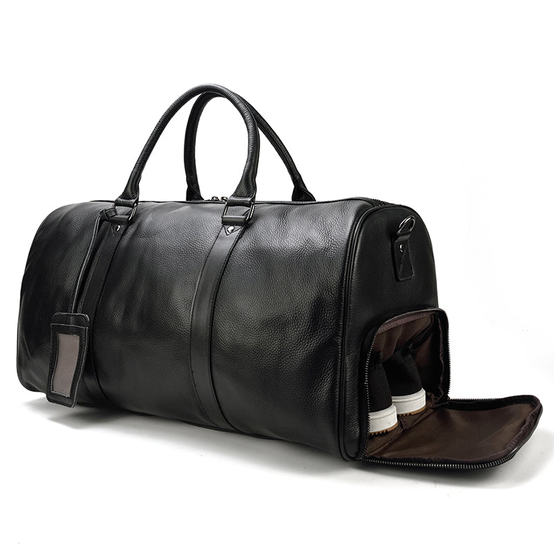 Antar Leather Weekender Duffle Bag