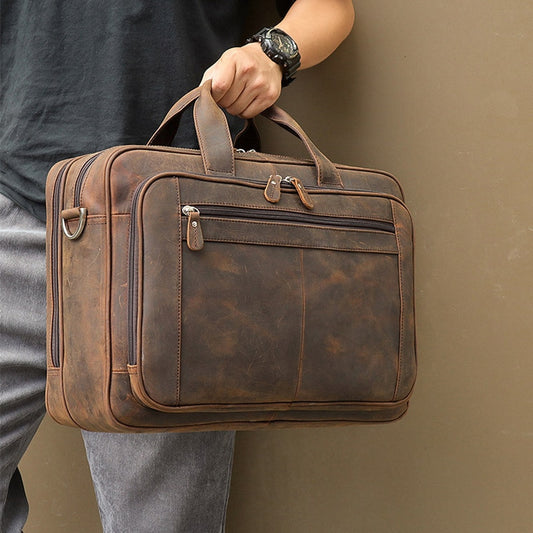 Executive Essence Italian Leather Briefcase