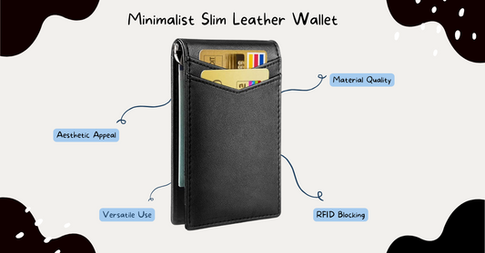 Minimalist slim leather wallet