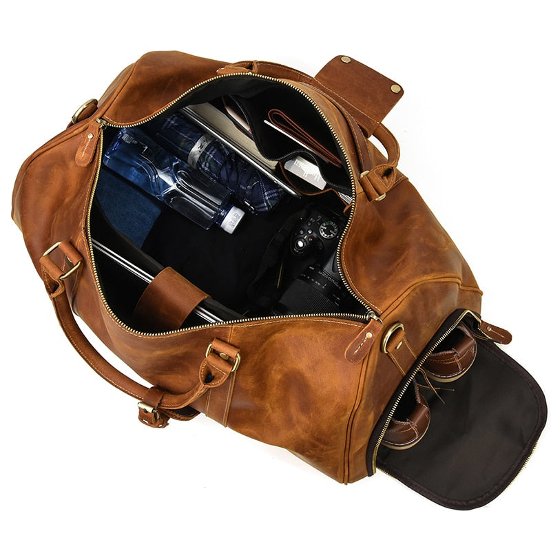 Voyager Grande Leather Duffle Bag