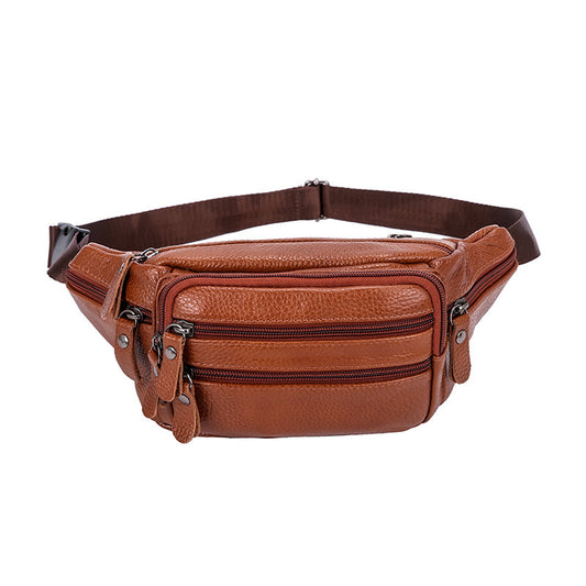 Premium Cowhide Leather Waist Bag for Men