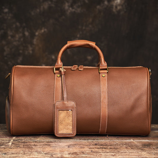 Premium Leather Duffle Bag, SWISH AND SWANK