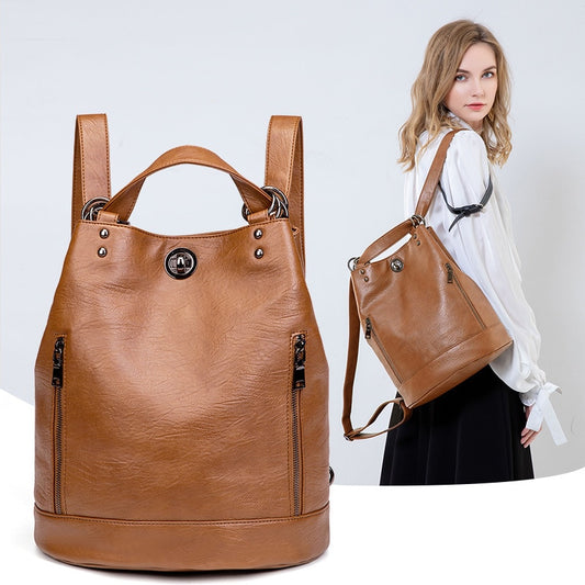 ChicFlex Triforma Leather Backpack