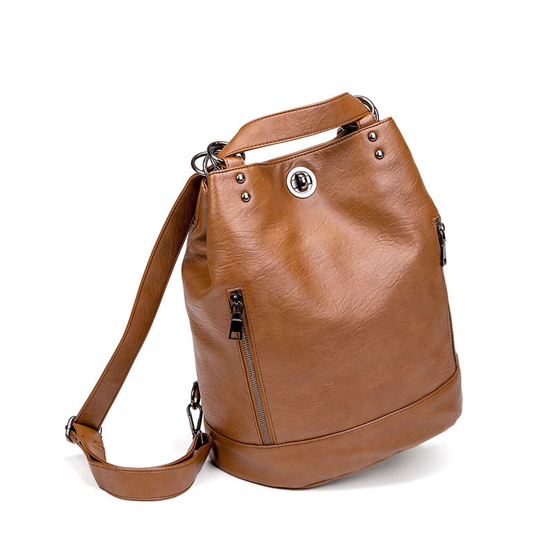 ChicFlex Triforma Leather Backpack